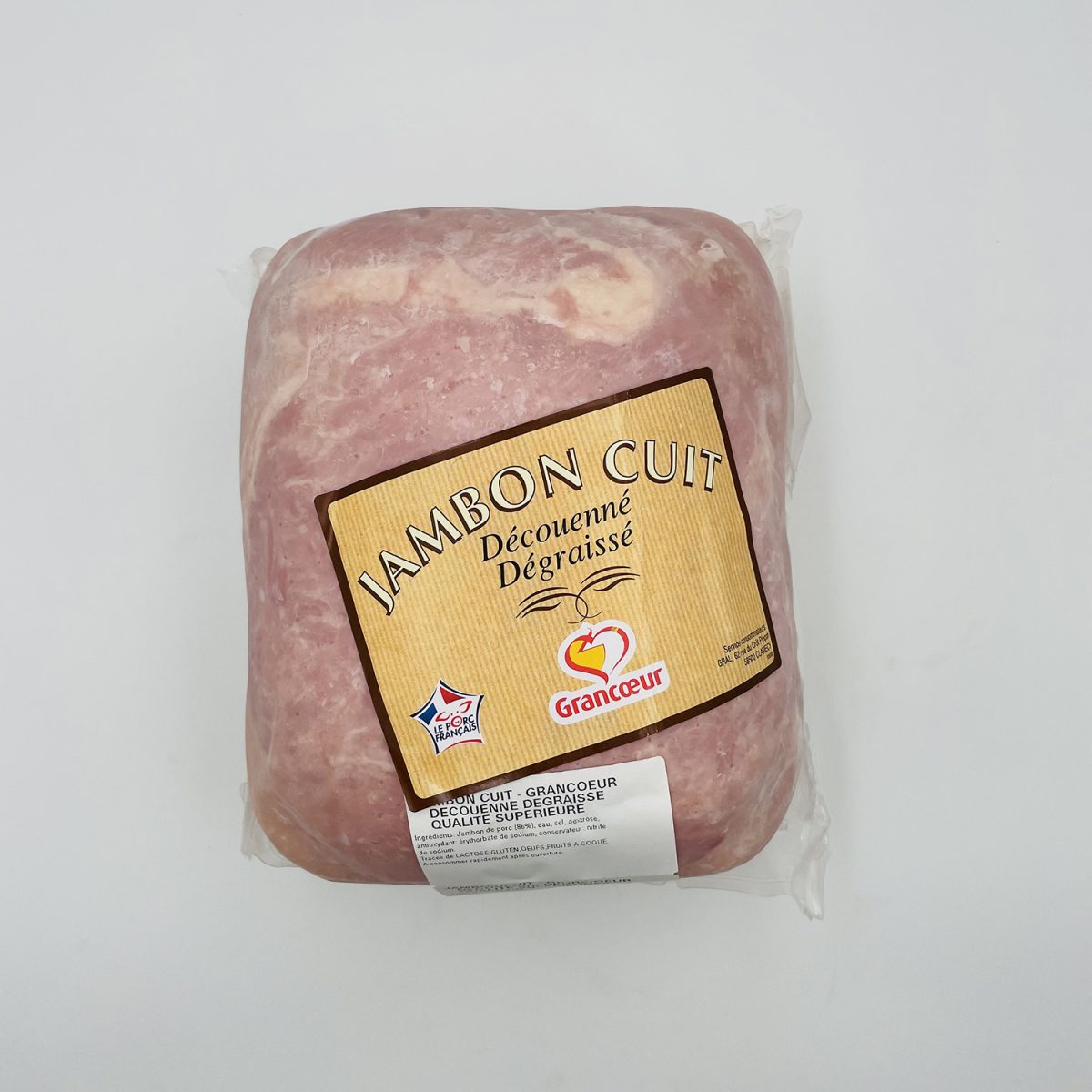 JAMBON CUIT SUP DD PORC FRANCAIS 7 KGS GC Établissements DRAP