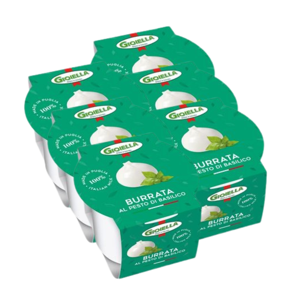 BURRATA BASILIC AMB. 100 G*6