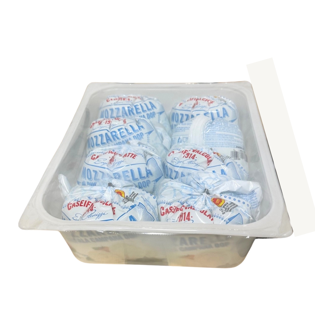 MOZZARELLA DI BUFALA CAMPANA 8*250 GRS DOP VALCOLATTE