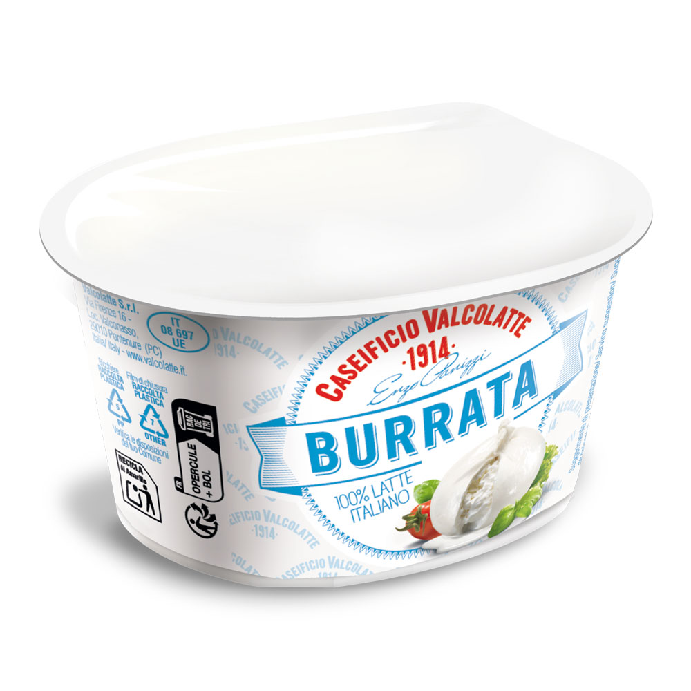 BURRATA POT VALCO LAIT ITALIEN (8*125 GRS)