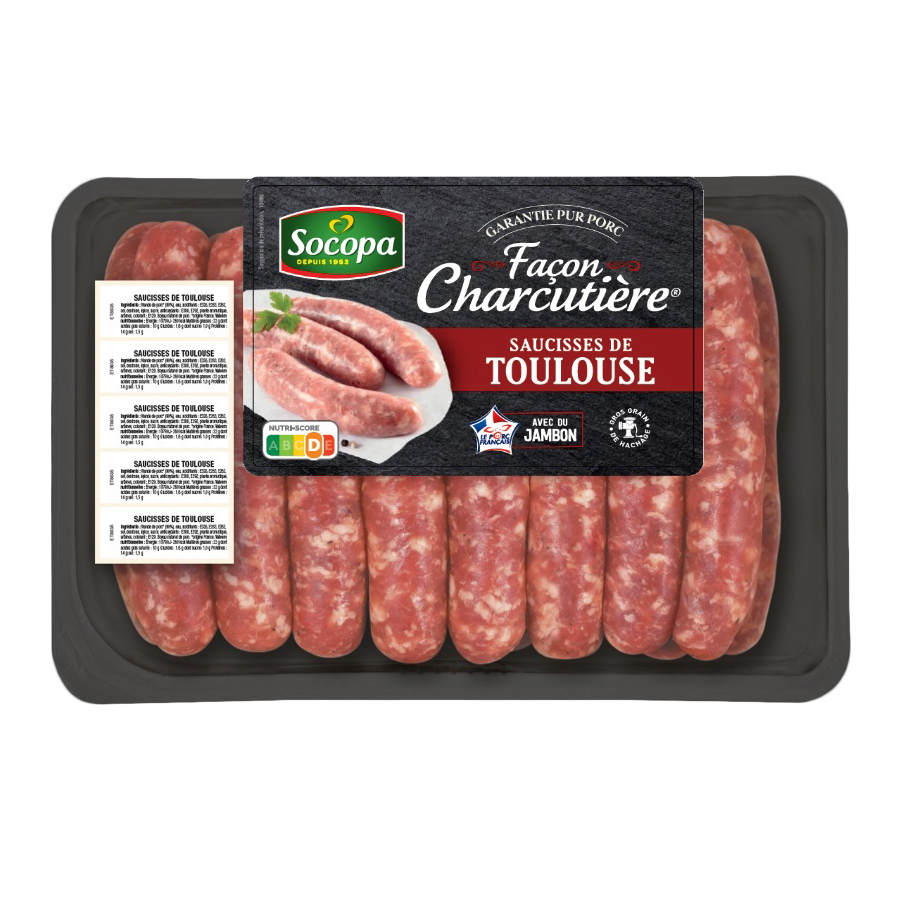 SAUCISSE TOULOUSE S/GAZ 1.6 KGS