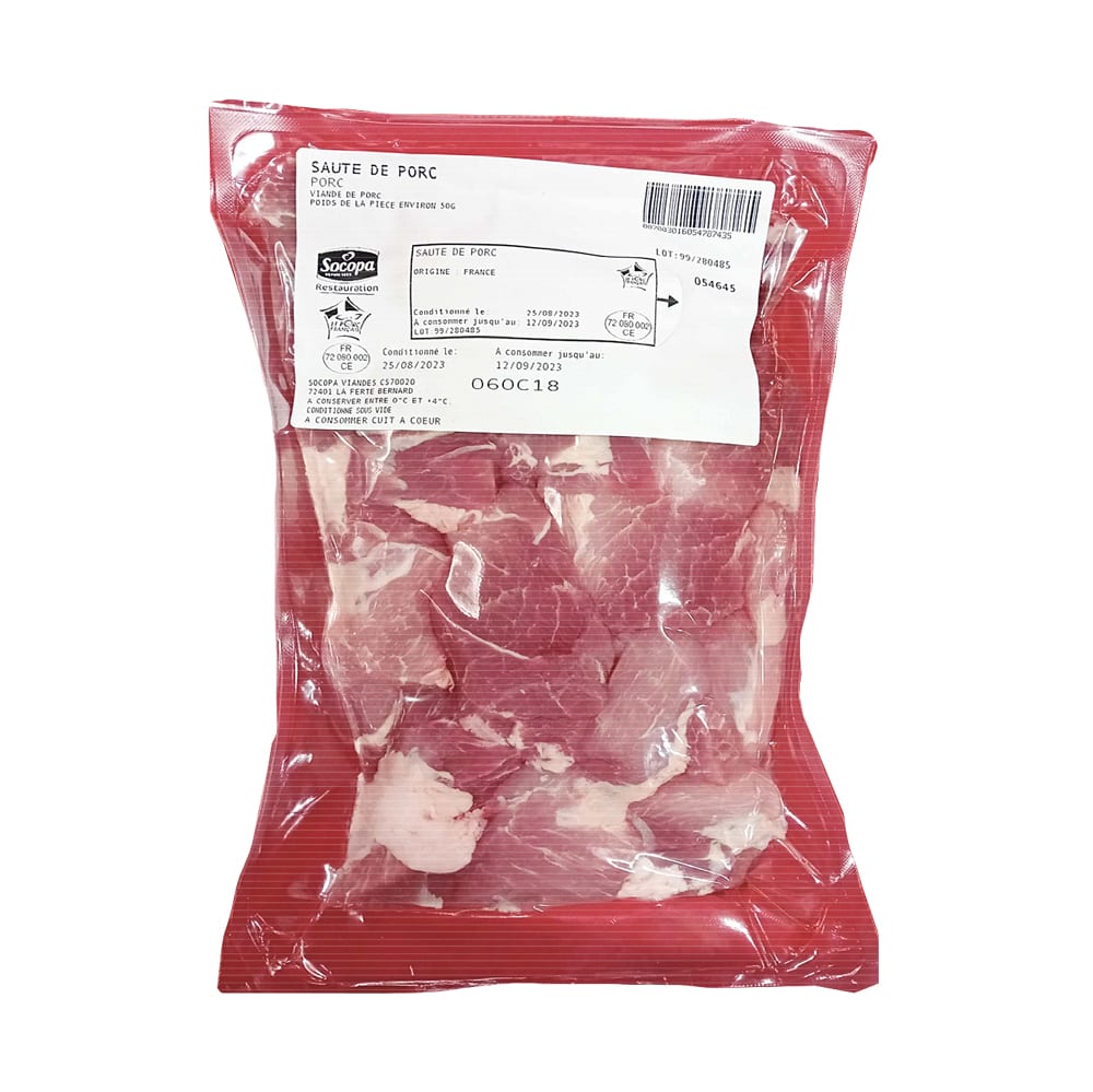SAUTE DE PORC SV VPF 50 G * 2 KGS