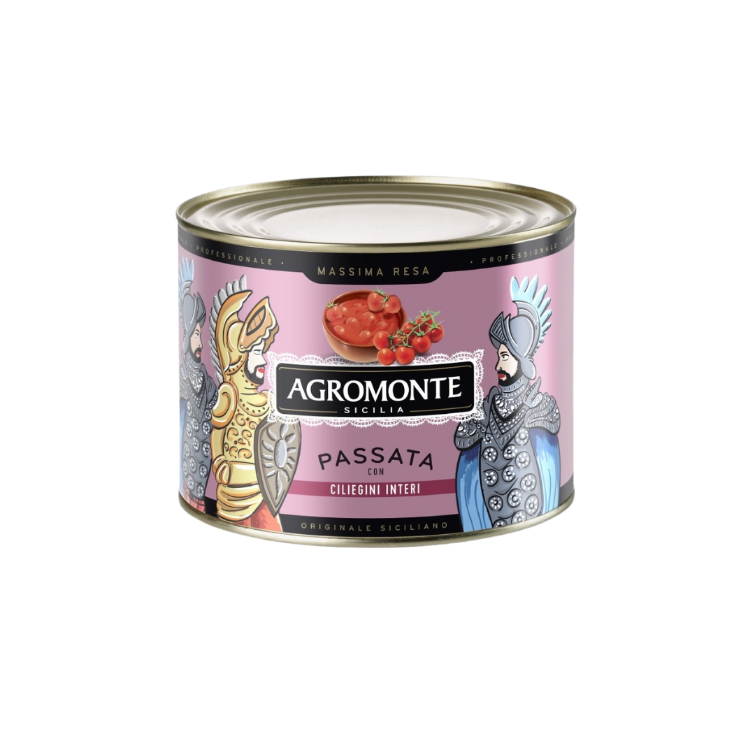PASSATA TOMATES CERISES TOMATES CERISES ENTIERES 2 KGS AGROMONTE