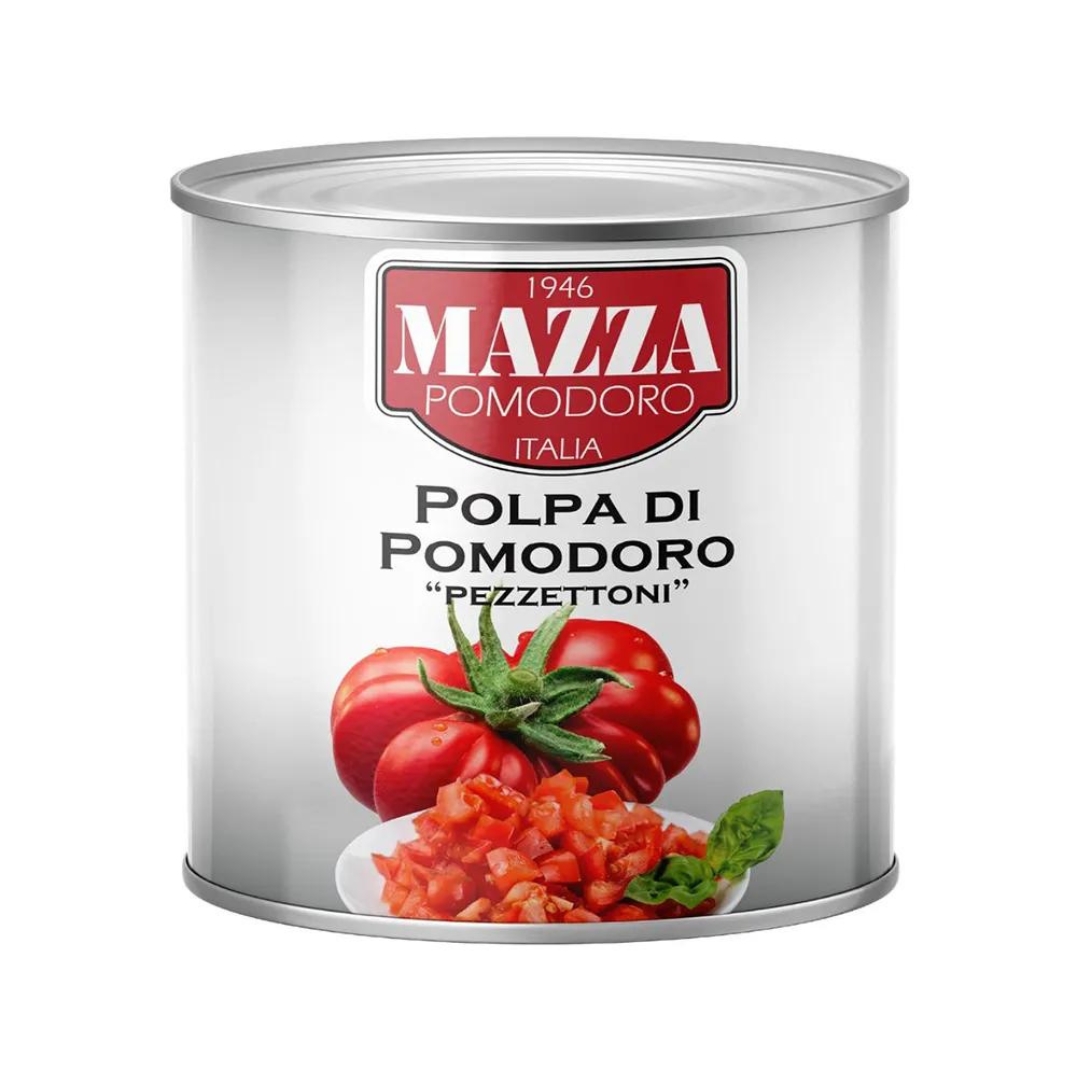 TOMATES ITALIENNES CONCASSEES EN CUBE 3/1 MAZZA