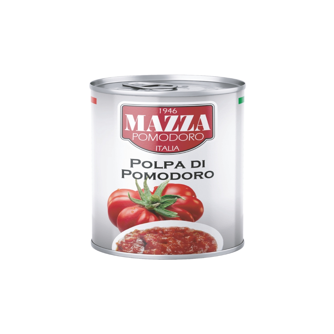 TOMATES ITALIENNES CONCASSEES EN CUBE 800 GRS MAZZA