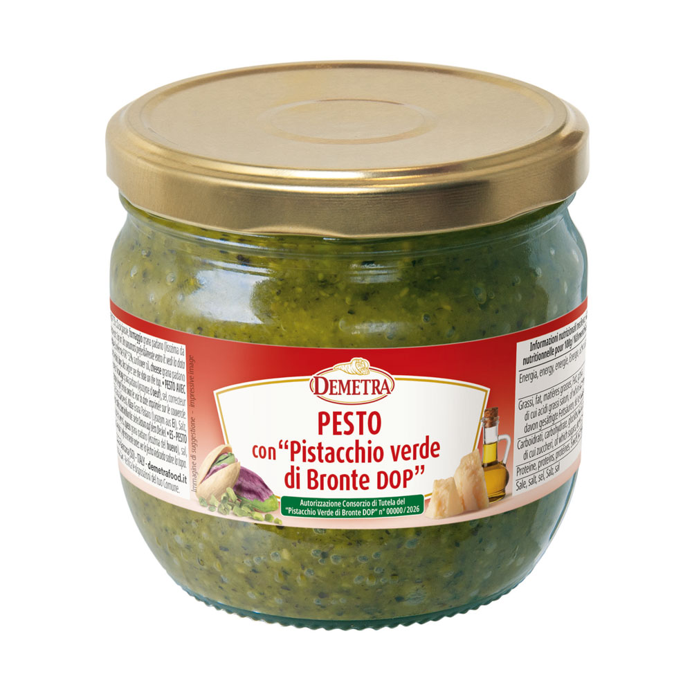 PESTO PISTACCHIO DI BRONTE DOP 370 ML DEMETRA