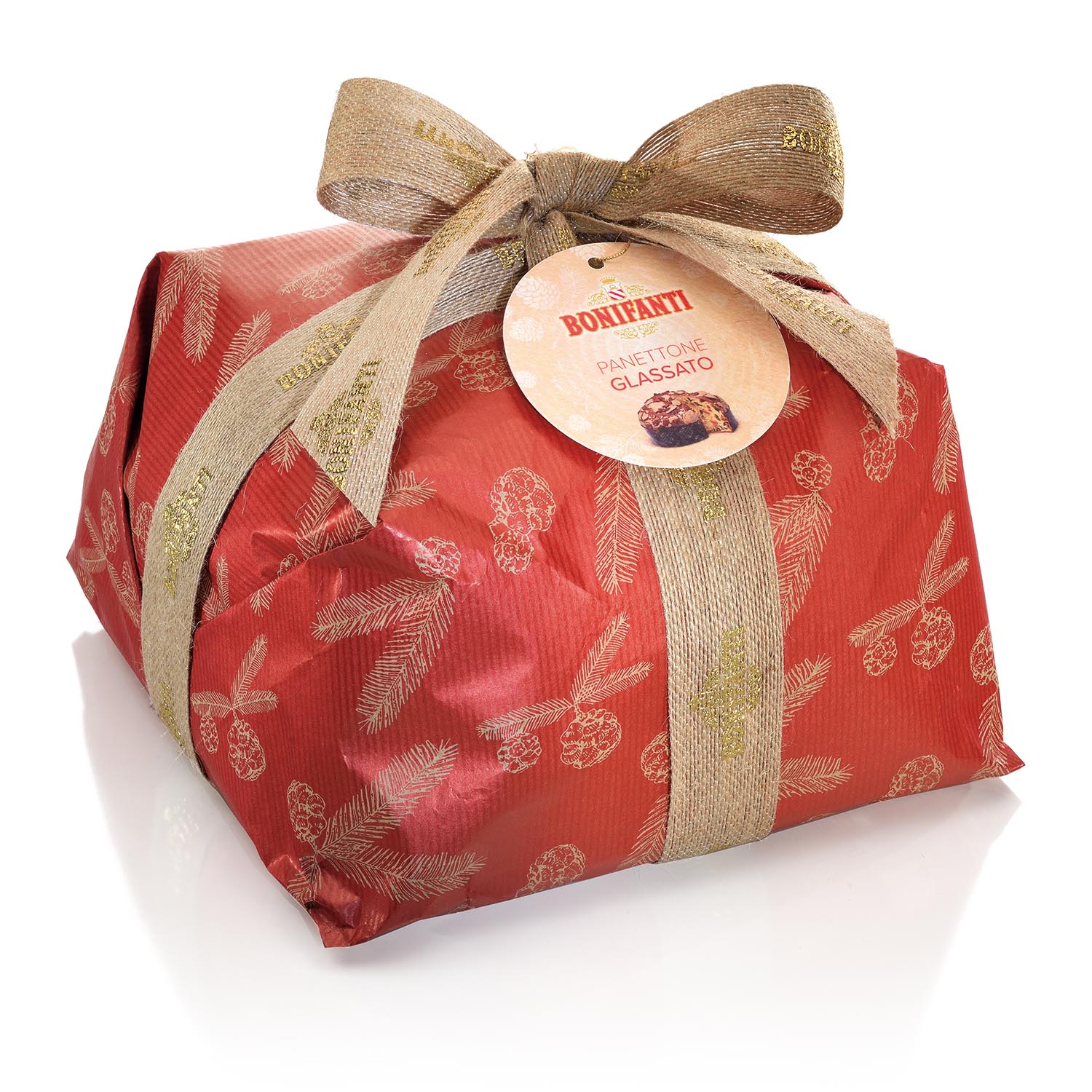 PANETTONE CLASSIQUE AVEC GLACAGE AMANDES BONIFANTI 1 KG