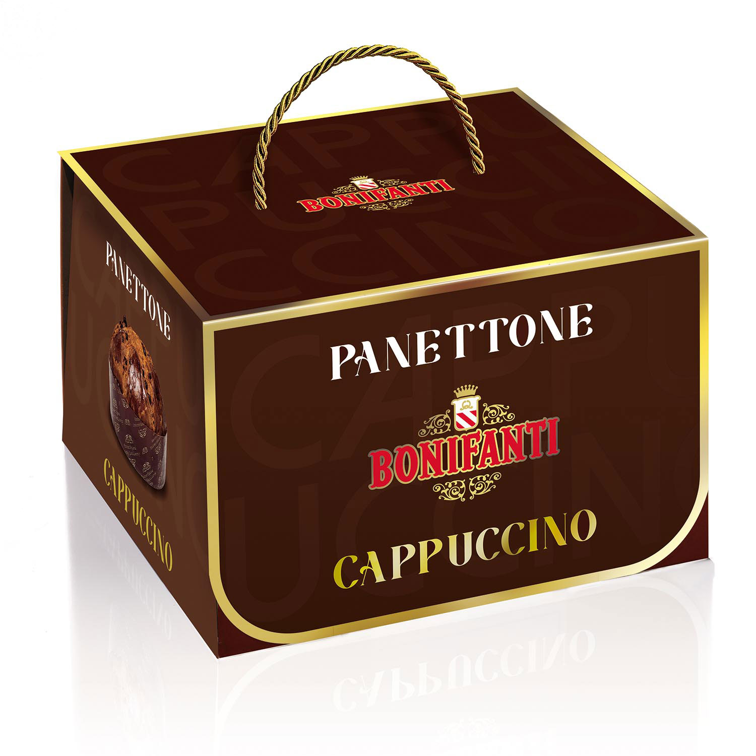 PANETTONE CAPPUCCINO CAFE PEPITES CHOC LAIT BONIFANTI 750 G