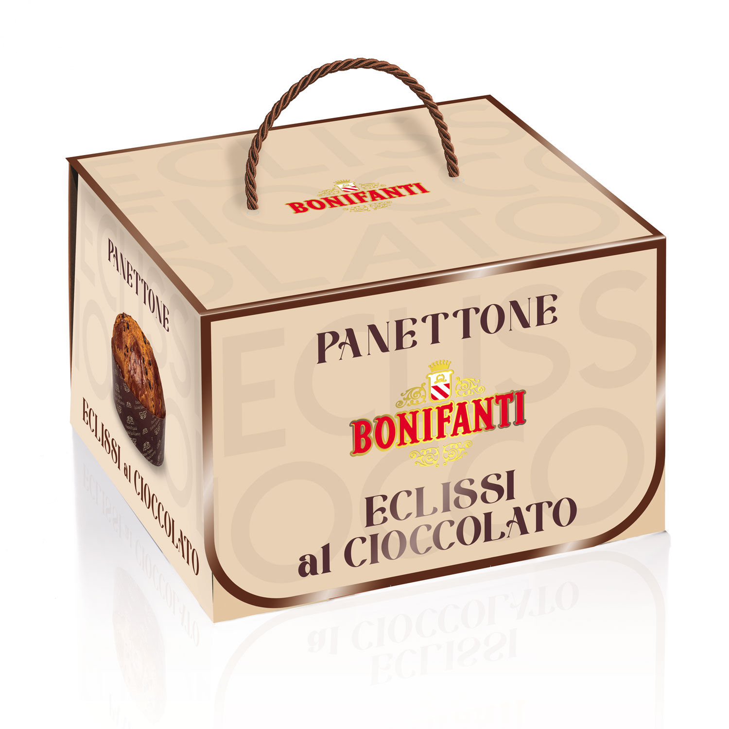 PANETTONE CACAO ET PEPITES DE CHOCOLAT BLANC BONIFANTI 750 G