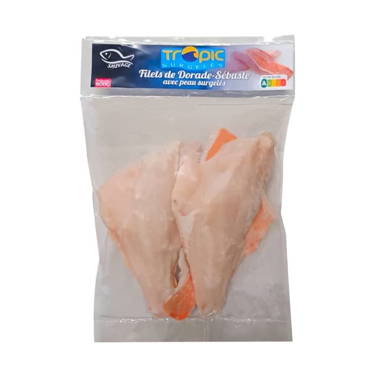 FILETS DE DORADE SEBASTE AVEC PEAU IQF 100/250 – 800 G