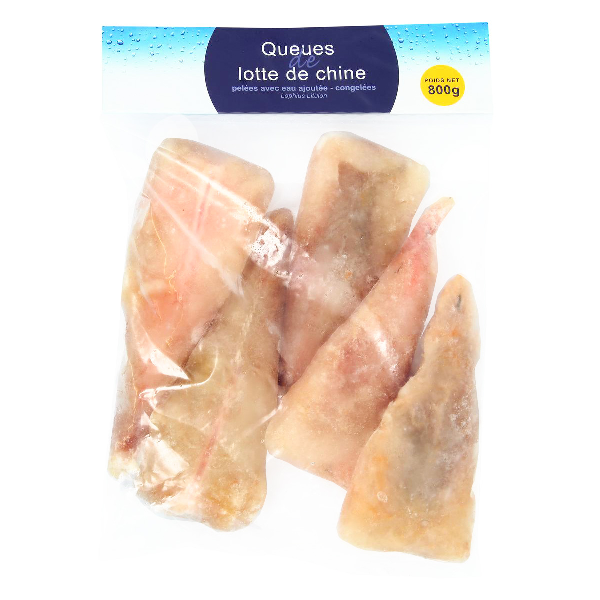 QUEUE DE LOTTE PELEE 80 /150 IQF 800 G