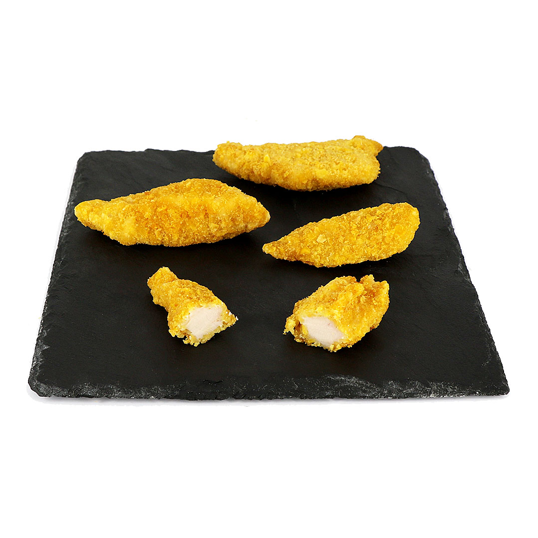AIGUILLETTE DE POULET PANEE CORNFLAKES IQF 1KG