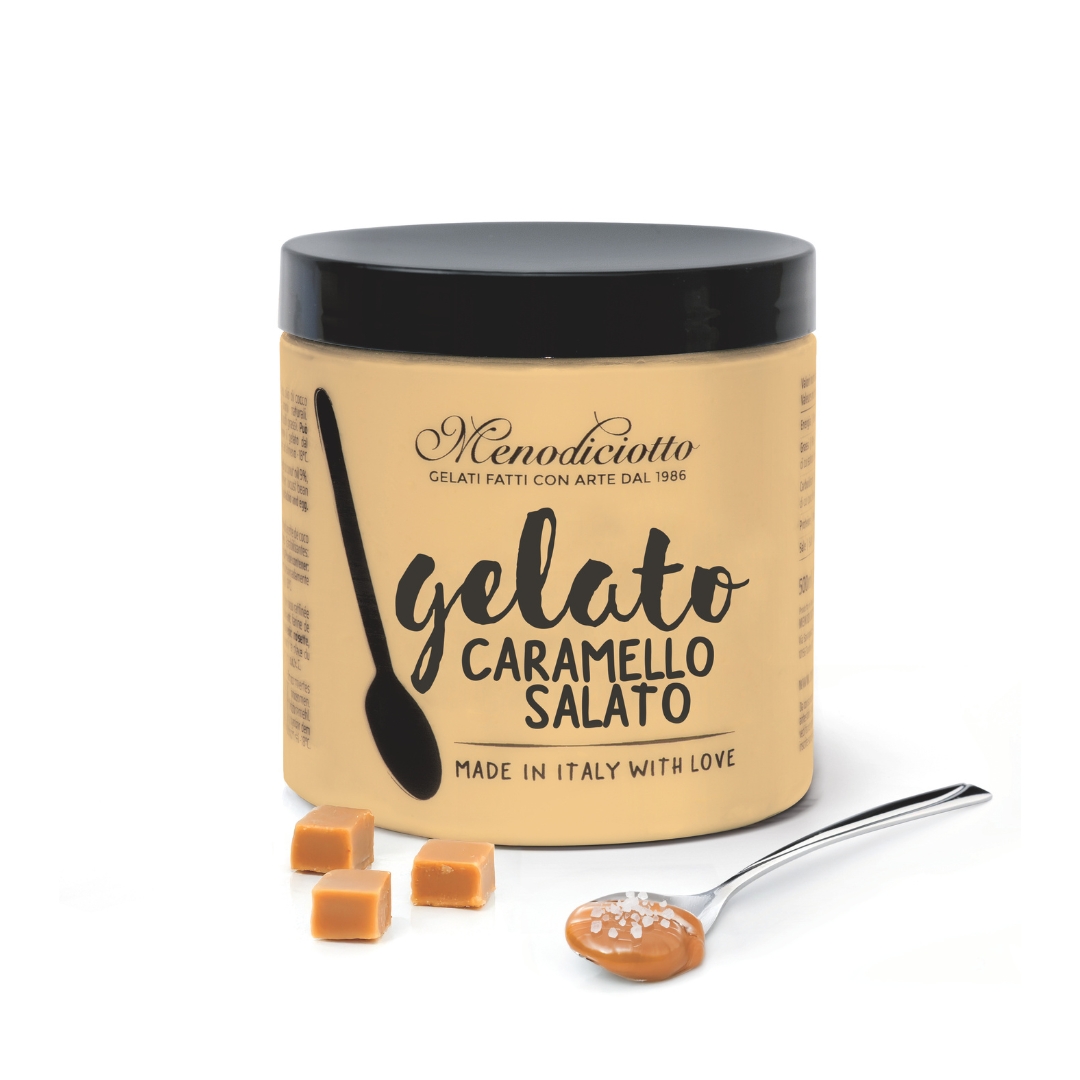 CREME GLACEE CARAMEL SALE POT INDIVIDUEL 500 ML MD