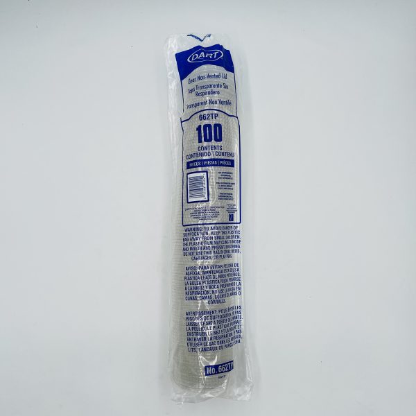 COUVERCLE COUPE DESSERT SOLO PET 9 OZ/266 ML / 100